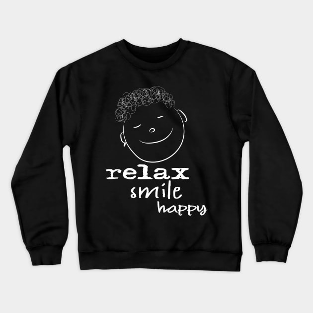 smile be happy Crewneck Sweatshirt by idirshop